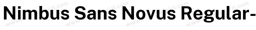 Nimbus Sans Novus Regular字体转换